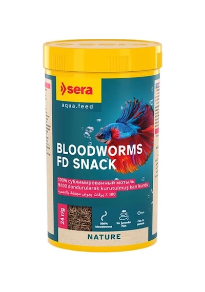 Sera Bloodworms Fd Snack Kan Kurdu 250 Ml 24 Gr