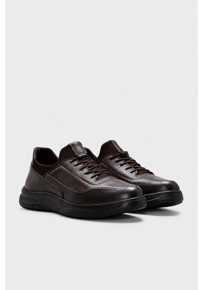 Fast Step Hakiki Deri Kahve Erkek Casual Ayakkabı 166ma1006