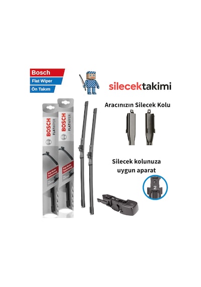 Bmw İ5 Silecek Takımı 2023 Model Ön Bosch Flat Wiper