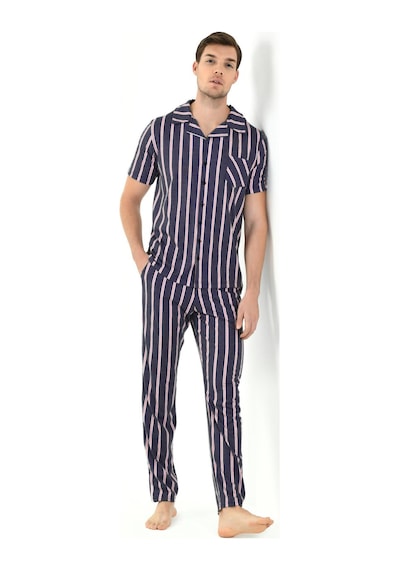 Yeni İnci Önden Düğmeli 3'lü Erkek Pijama Takım Epj802 001