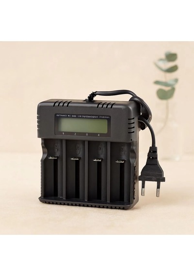 4 Yuvalı Li-ion Pil Şarj Cihazı 3000ma 4. 2v 18650/26650/16340 Uyumlu