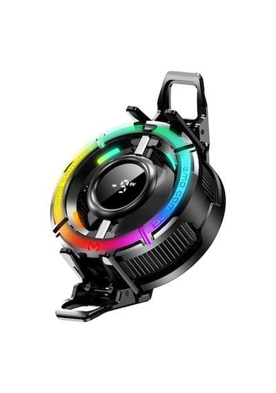 Coofbe Gösteregeli 6000 Rpm Turbo Fan Işıklı Klipsli Buz Etkili Telefon Soğutucu Radyatör Tüm Telefonlara Uyumlu