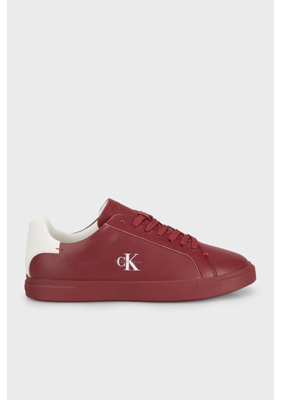 Calvin Klein Deri Logolu Sneaker Ayakkabı Hw0hw032950kt Bayan Ayakkabı Hw0hw03295 0kt Bordo