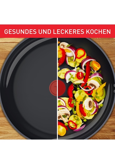 Tefal Duetto Tava Seti, 3 Parça. 20/24/28 Cm, Go Ceram Seramik Yapışmaz Kaplama, Termal Sinyal, Perçinli Sap, Her Türlü Sobaya Uygun, Paslanmaz Çelik, G766s334 Siyah Tefal Duetto Tava Seti, 3 Parça. 20/24/28 Cm, Go Ceram Seramik Yapışmaz Kaplama, Termal Sinyal, Perçinli Sap, Her Türlü Sobaya Uygun, Paslanmaz Çelik, G766s334 Siyah