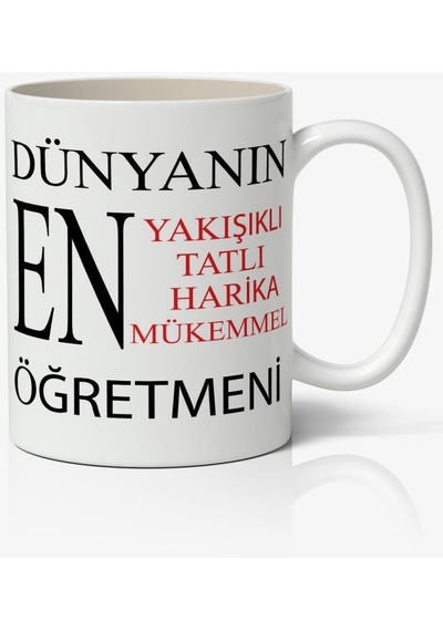 Öğretmenler Günü Baskılı Kupa Bardak Baskılı Kahve Kupa Bardak
