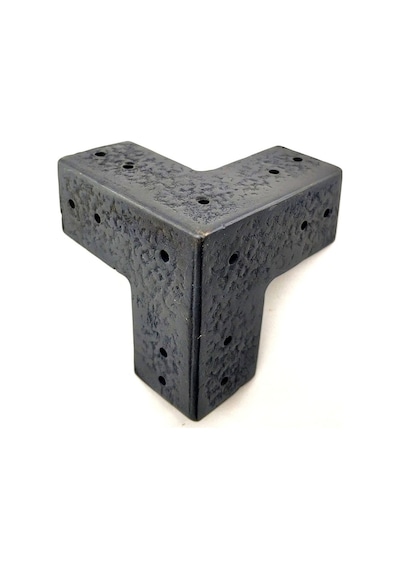 Antika Tarz Dekoratif Pirinç Köşe Gönye - 68x68 Mm, Oksit Diğer