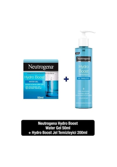 Neutrogena Hydro Boost Nemlendirici Normal Ciltler İçin 50 ML+Hydro Boost Jel Temizliyici 200 ML