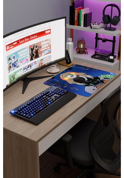 Hades 2 Kaymaz Dikişli Kauçuk Oyuncu Mousepad V3 - 48x40 Xl Gaming Mouse Pad Fare Altlığı
