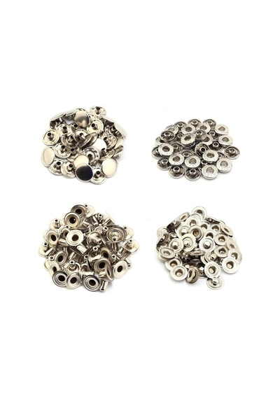 Metal Çıtçıt Kiti 15 Mm, Nikel Kaplamalı, 100 Çift