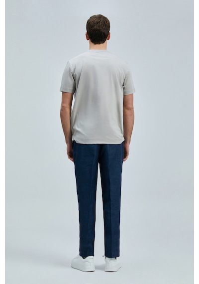 Lufian Bran Modern Grafik T- Shirt Bej Bej 111020262100550 Bej