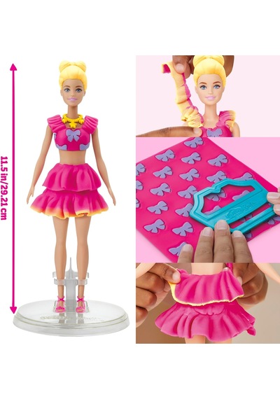 Play-doh Barbie Fırfır Ve Fiyonk Oyuncak Bebek Seti