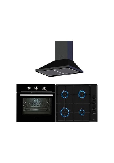 Teka Chef HE 715 BK + HLX 640 KBC0E BK + DBT 60 3 Ankastre Set