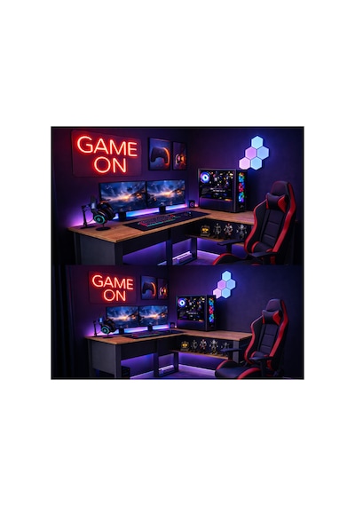 Nexus Oyuncu Masası Gaming Masa Bilgisayar Antrasit Kemençe