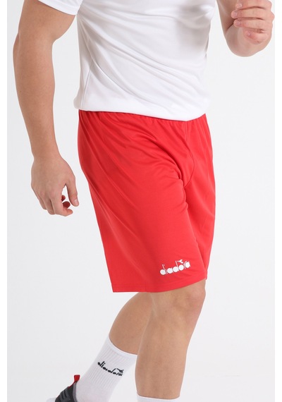 Diadora Düz  Kırmızı Antrenman - Spor Şort - DDANT-SORT