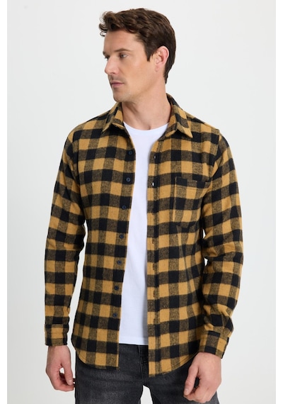 Tudors Erkek Slim Fit Dar Kesim Uzun Kollu Cepli Kareli Dama Desenli Kışlık Oduncu Gömlek-41692 Çok Renkli Tudors Erkek Slim Fit Dar Kesim Uzun Kollu Cepli Kareli Dama Desenli Kışlık Oduncu Gömlek-41692 Çok Renkli