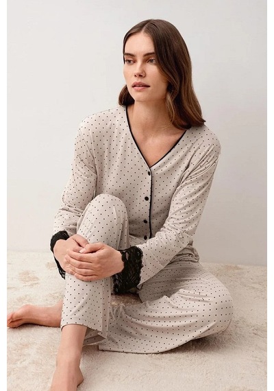Artış Collection Artış 20207 Bayan Pijama Takımı Bej