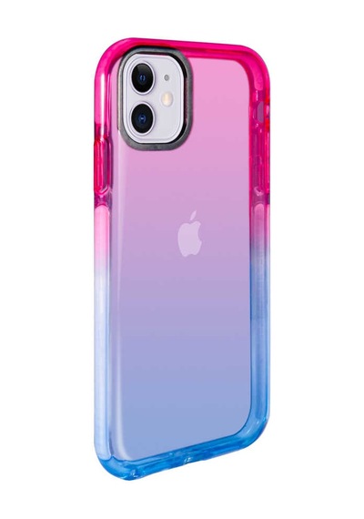 Apple Uyumlu iPhone 11 Uyumlu Zore Renkli Punto Kılıf-pembe-mavi Pembe-Mavi -