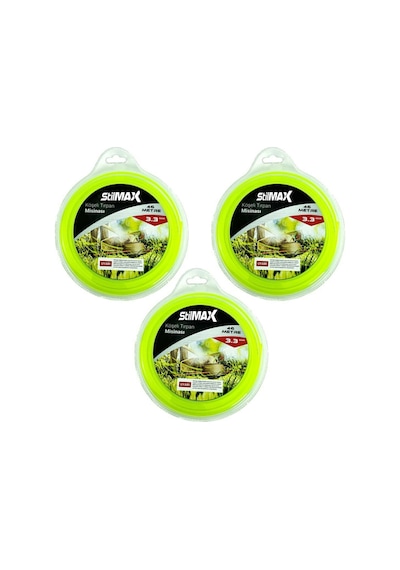 3.3 Mm 6 Köşeli Misina 46 Metre Altıgen Tırpan Misinası 3 Adet