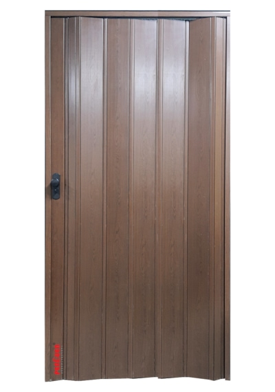 Penguen Akordiyon Kapı Ceviz Camsız En 88-102 Cm Aras Boy 220 Cm