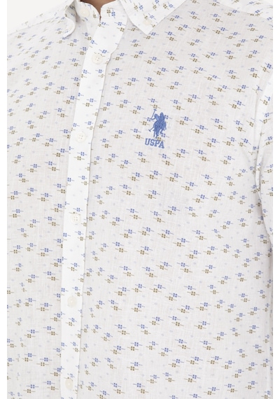 U.s. Polo Assn. Erkek Açık Mavi Gömlek Desenli 50288374-vr003 Açık Mavi