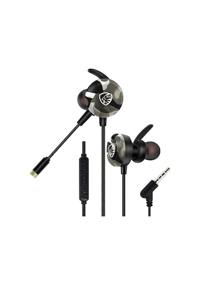 Hytech HY-GK4 Esnek Mikrofonlu Kamuflajlı Kulak İçi Oyuncu Kulaklığı
