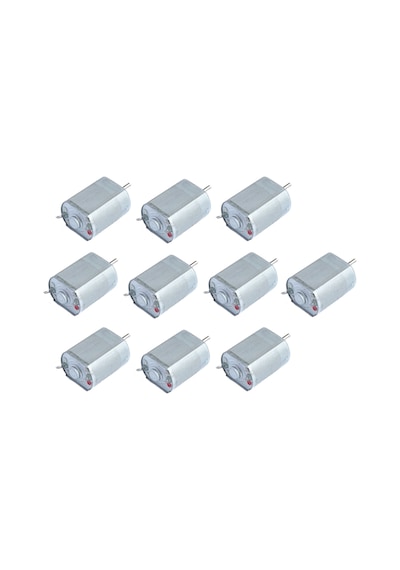 10 Adet 3V 12V Dc 130 Motor Tamamen Metal Gövde A Kalite 6 MM Mil