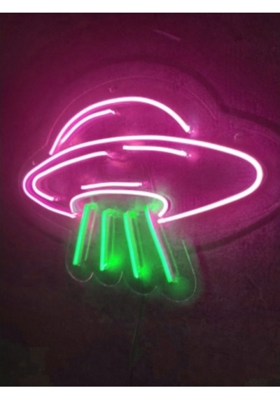 Ufo Neon Led Tabela Neon Yazı Neon Dekoratif Duvar Aydınlatması (540027031)