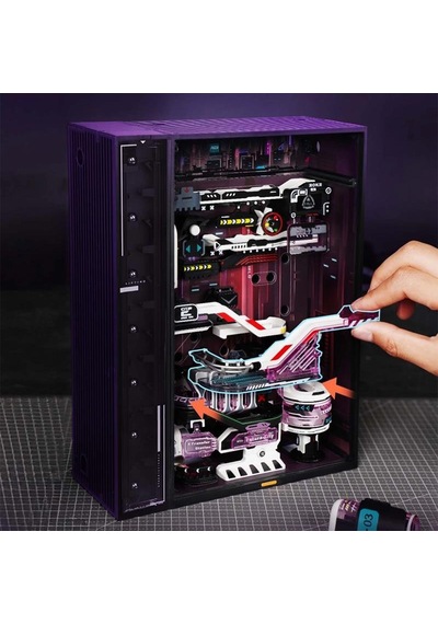 Rokr Mr02s The Future City Marble Run Dıy Mechanical 3d Puzzle Maket Model Seti 3d Model Kit Detaylı Dekoratif Hobi Seti Hareketli Ve Işıklı