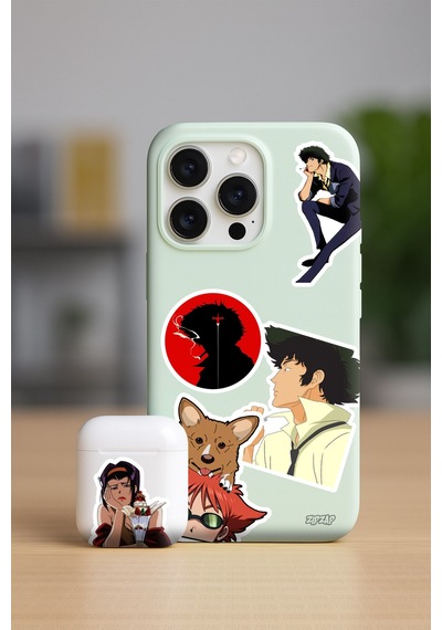 Cowboy Bebop Kovboy Bebop Anime Telefon Laptop Bullet Journal Sticker Paketi 26 Adet Çok Renkli