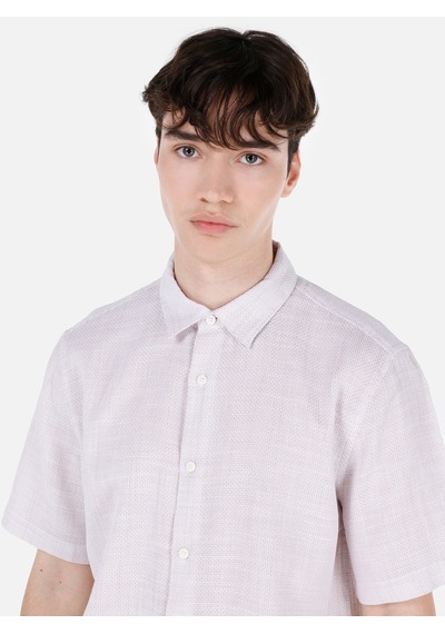 Colin's Colins Normal Kesim Shirt Yaka Bej Erkek Kısa Kol Gömlek Cl1067835 Cl1067835 Q1.v1 Beı Bej