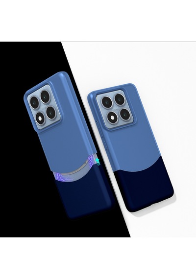Zore 14t Kılıf Mıknatıslı Ogaa Duble Kapak - Lacivert