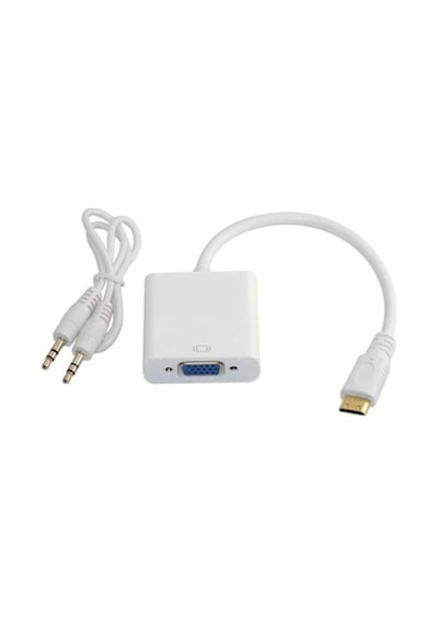 Alfais 4307 Mini Hdmi To Vga Ses Destekli Çevirici Dönüştürücü Ad