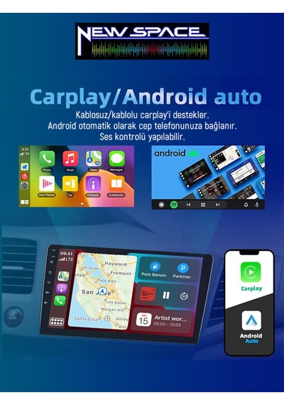 Hyundai Tucson 2gb Ram 32gb Rom Android Carplay Navigasyon Multimedya