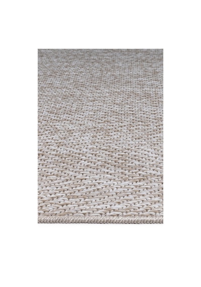 Berena Naturel Jüt Halı Örme Kilim Sisal Hasır Halı Mutfak Balkon Halısı Krem-80x150