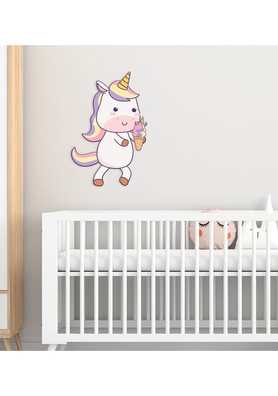 BK Gift Unicorn Tasarımlı Çocuk Odası Ahşap Duvar Süsü-2