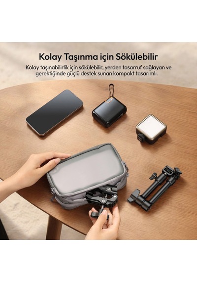 Ulanzi Hd02 Super Clamp 3kg 360 Ball Head Ayarlanabilir Kelepçe - T099
