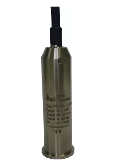 Atek Ptl110-0.6ba-15m ,6mt/4..20ma 2-kablo/15mt Seviye Sensör