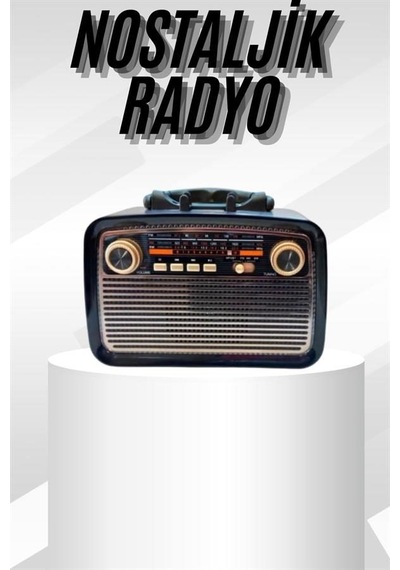 Müzik Kutusu Bluetooth Bağlantılı El Fenerli Nostaljik Tasarım Radyo 35932494