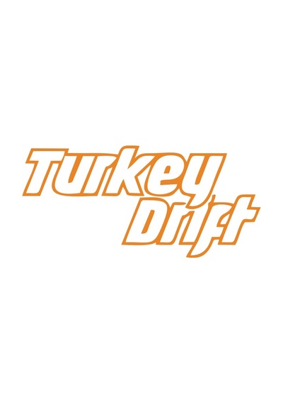 Turkey Drift Araba Sticker 17x17 Cm Turuncu