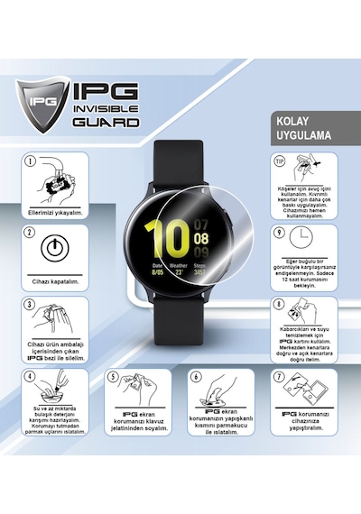Wiky Watch 5e Çocuk Saati İçin Ipg Hydrogel İnce Tpu Ekran Koruyucu 2 Adet