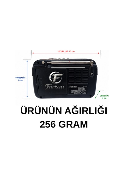 Gold Sılver Gs-1305 Nostaljik Taşınabilir Radyo Ürün Açıklaması