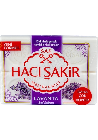 4 Adet Hacı Şakir Sabun Lavanta 600 Gr Diğer