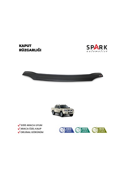 Nissan Skystar 2001-2012 Yılları Arası Ön Kaput Rüzgarlığı 3mm Siyah