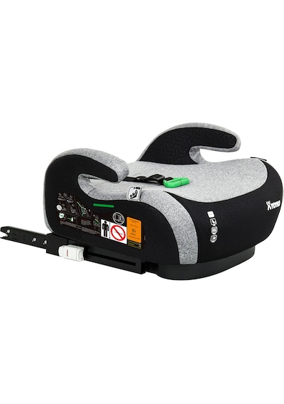 Yoyko Isofix Bağlantılı Oto Koltuğu Yükseltici Booster 15-36 Kg Gri Kumaş Malzeme İle Ultra Konfor