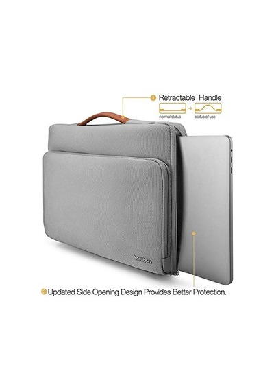 Tomtoc 15,6" Ideapad, Inspiron 15, Acer Chromebook 15, Lg Gram 17" Ultra Hafif Dizüstü Bilgisayar, Bilgisayar Evrak Çantası Için 15,6 Inç Geri Dönüştürülmüş Dizüstü Bilgisayar Çantası Sku: Zeusb078bm
