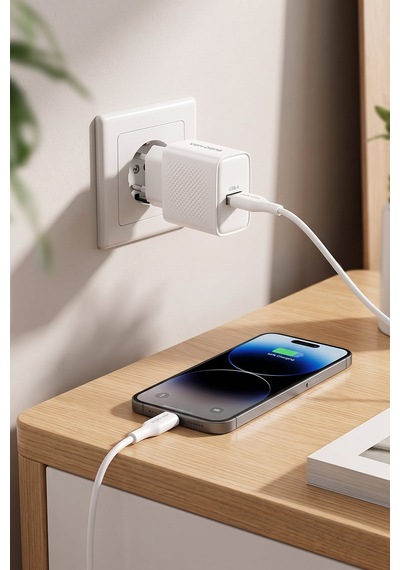 Ven-dens Vd-tc019ba01 10,5 W Usb-a Şarj Adaptörü Ve 1 Metre Type-c Kablo Seti, Kompakt, Beyaz