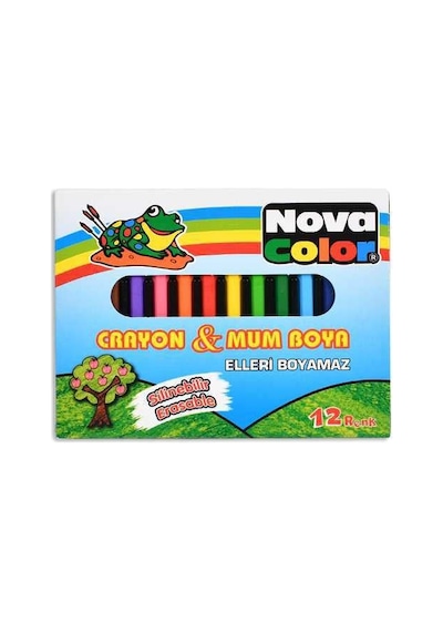 1112 Crayon&mum Boya 12 Li Çok Renkli