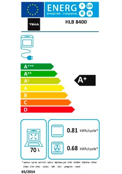 Teka HLB 8400 BK Ankastre Multifonksiyonel Dijital Ekranlı Turbo Fırın