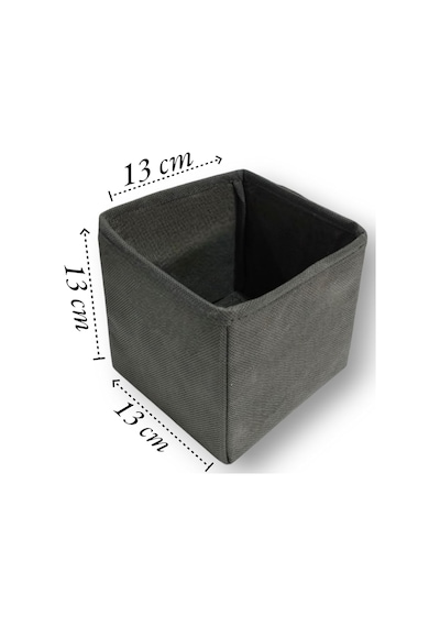 Antrasit 6'li Çekmece İçi Düzenleyici Organizer Set - Çok Amaçlı Dolap İçi Kutu Seti Genel