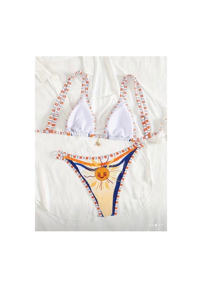 Lilly Summer Nectar Golden Charm Detaylı Bikini Turuncu Turuncu